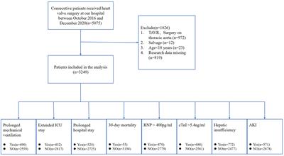 Preoperative inflammatory markers predict postoperative clinical outcomes in patients undergoing heart valve surgery: A large-sample retrospective study